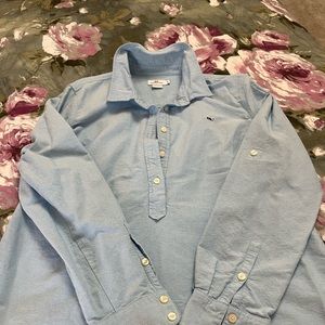 Vineyard Vines poplin half button down shirt